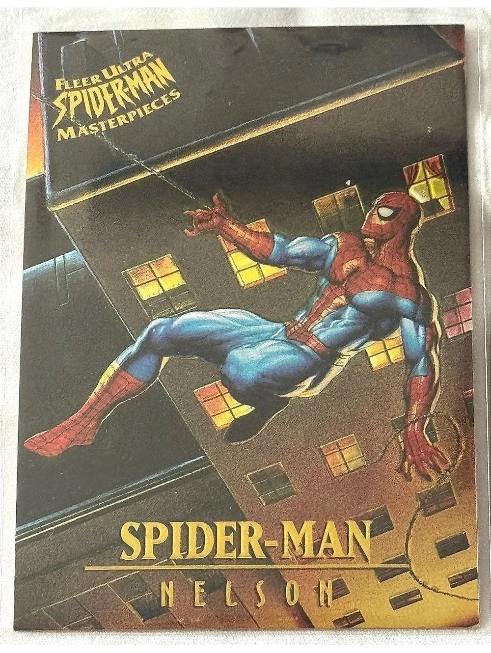 1995 Fleer Ultra Spider-Man Masterpieces Chromium  #5 Spider-Man Case Fresh